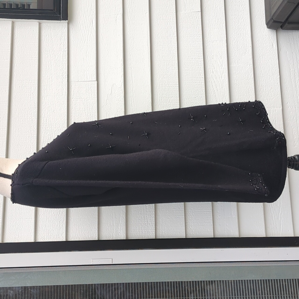 Vintage Nipon Studio Beaded Long 1/2 Button Cardi… - image 4